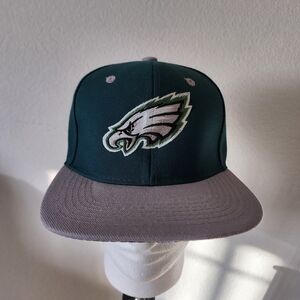 Y2K Leader Of Generation Apparel Philadelphia Eagles Green and Gray Snapback Cap